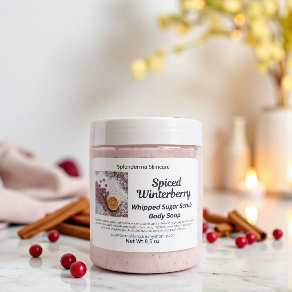 Whipped Sugar Scrub Body Soap-Winter & Holiday Collection