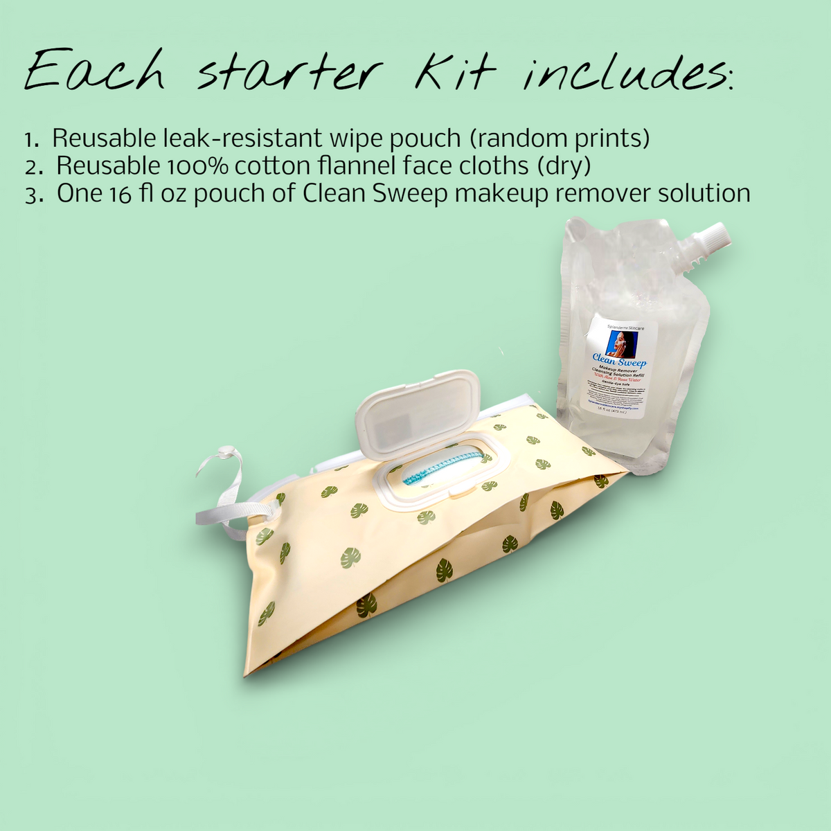 Clean Sweep Reusable Makeup Remover Wipes